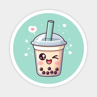 Boba Tea Happiness Magnet